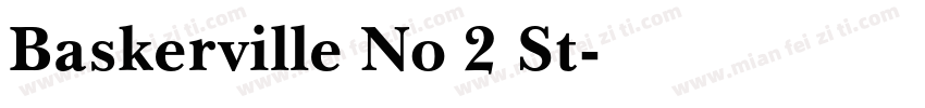 Baskerville No 2 St字体转换